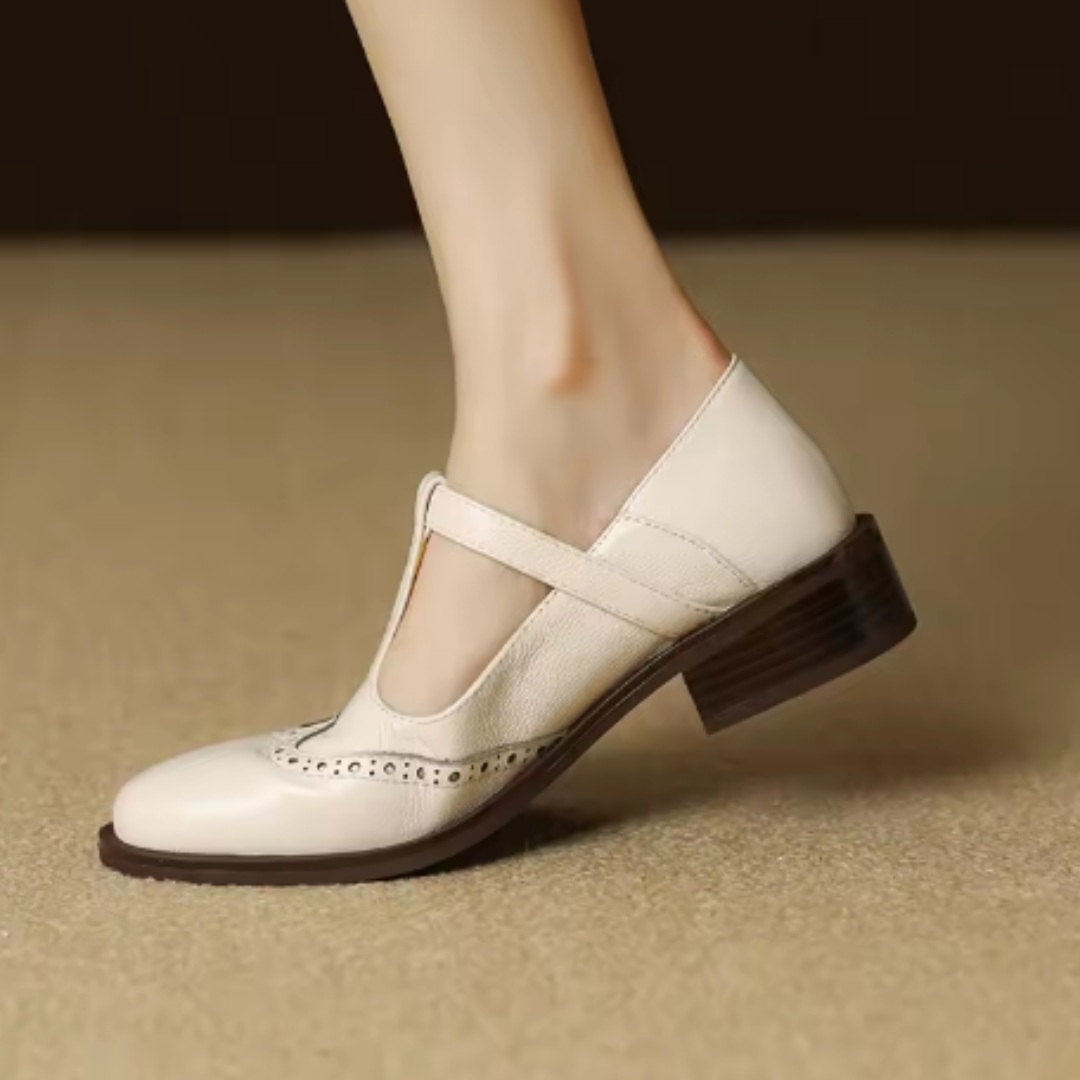 Scarpe Mary Jane Donna con Cinturino e Tacco Basso