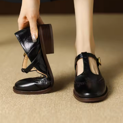 Scarpe Mary Jane Donna con Cinturino e Tacco Basso