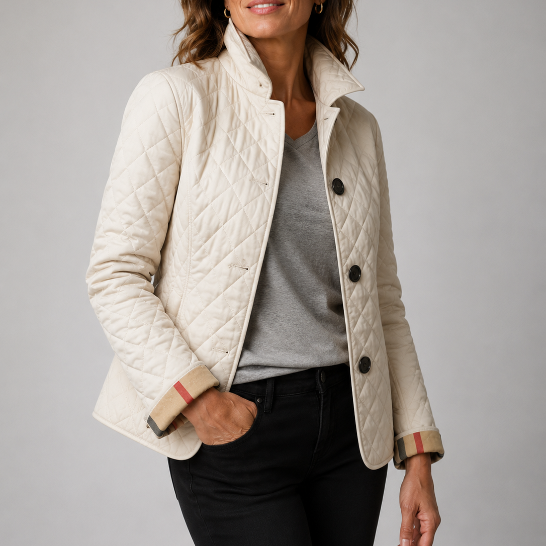Giacca Donna Leggera Trapuntata Beige