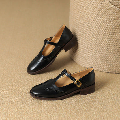 Scarpe Mary Jane Donna con Cinturino e Tacco Basso