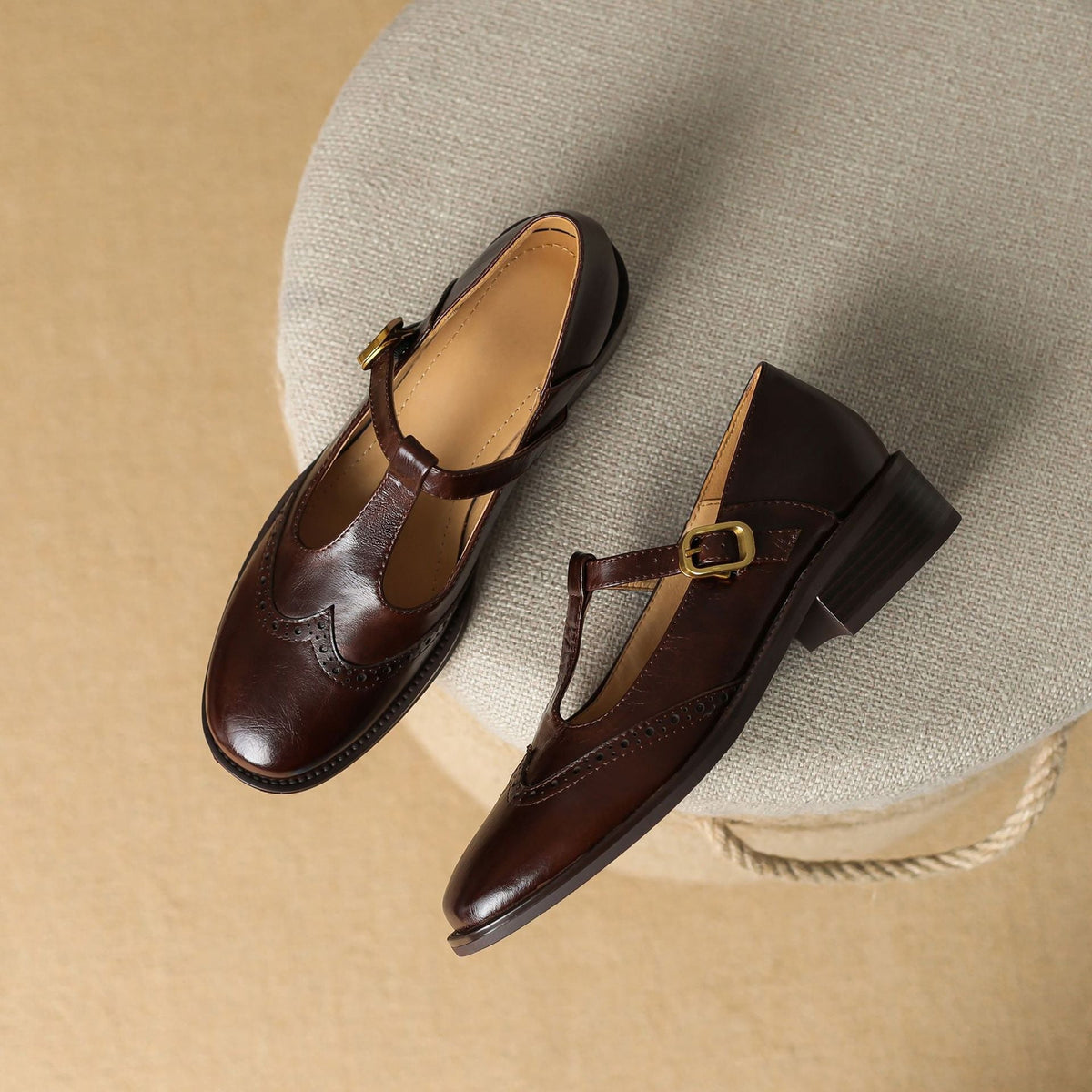 Scarpe Mary Jane Donna con Cinturino e Tacco Basso