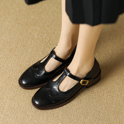 Scarpe Mary Jane Donna con Cinturino e Tacco Basso