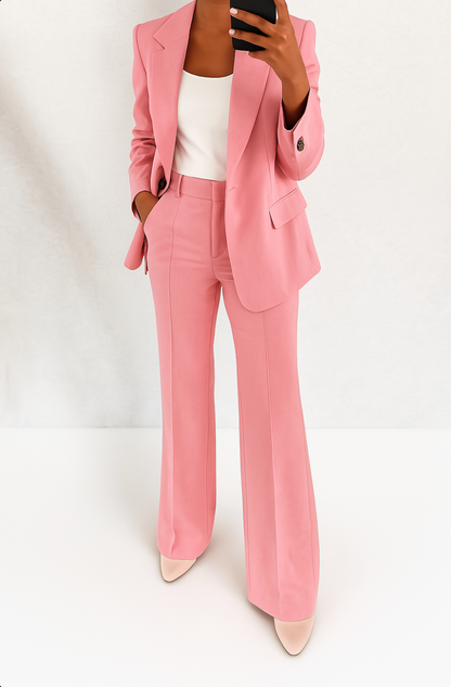 Completo Donna Classico con Blazer e Pantaloni Palazzo